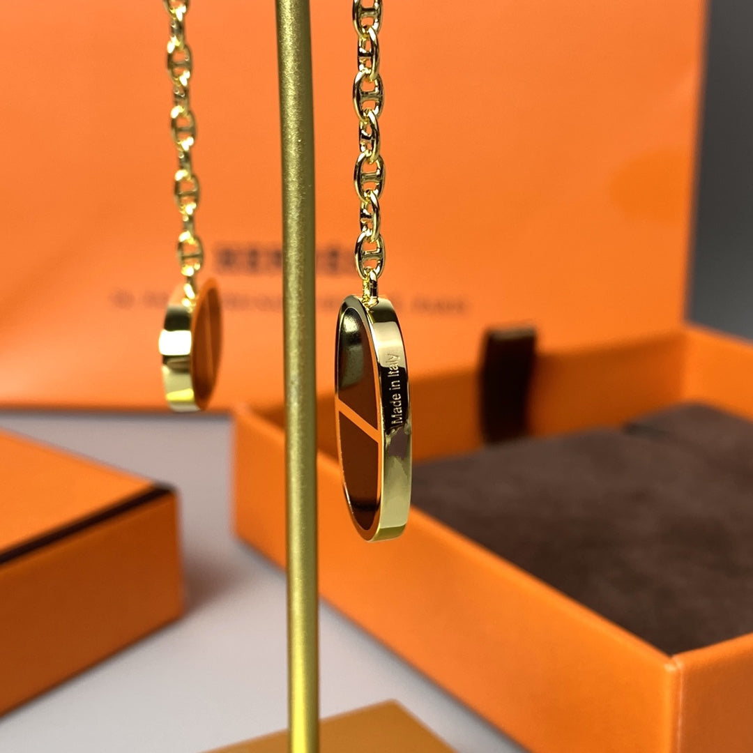 ¡®Twinkle jewelry¡¯CHAINE VERSO BLACK CERAMIC EARRINGS