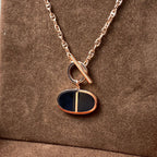 ¡®Twinkle jewelry¡¯CHAINE VERSO BLACK CERAMIC NECKLACE