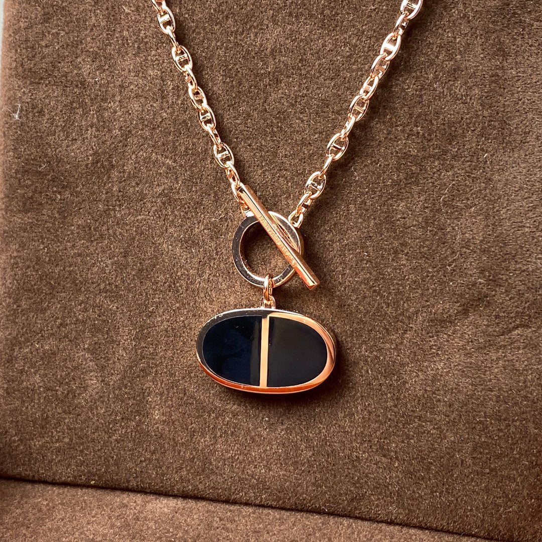 ¡®Twinkle jewelry¡¯CHAINE VERSO BLACK CERAMIC NECKLACE