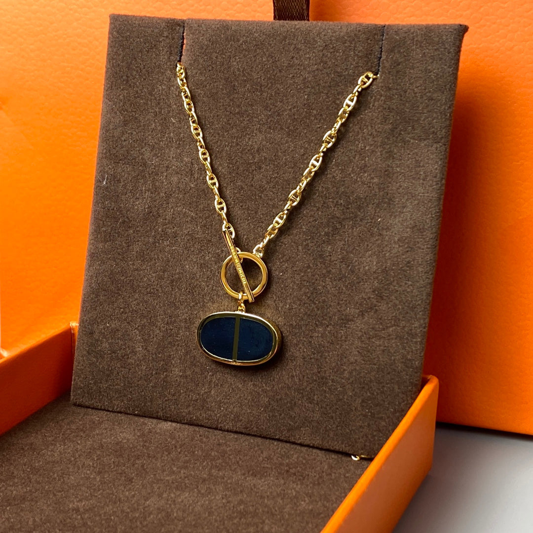 ¡®Twinkle jewelry¡¯CHAINE VERSO BLACK CERAMIC NECKLACE