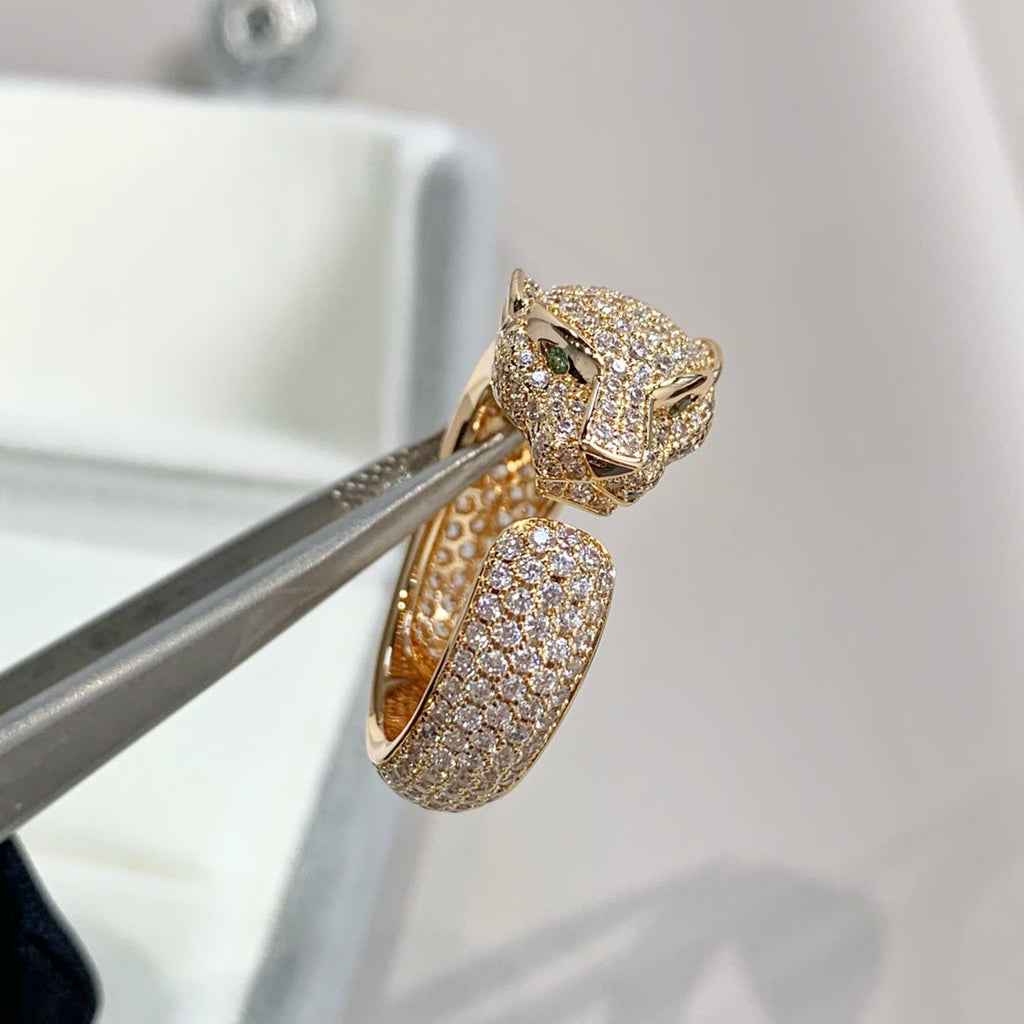 ¡®Twinkle jewelry¡¯PANTHERE PINK GOLD DIAMOND RING