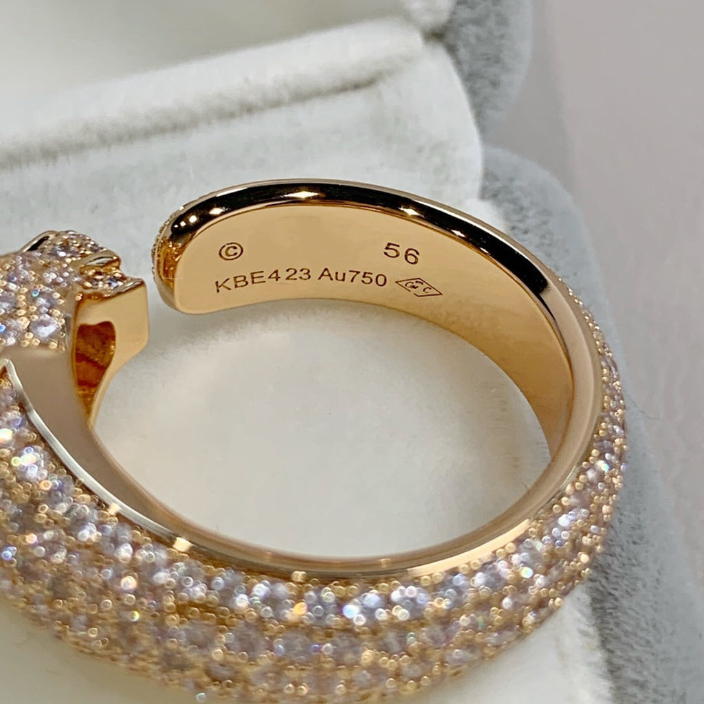 ¡®Twinkle jewelry¡¯PANTHERE PINK GOLD DIAMOND RING
