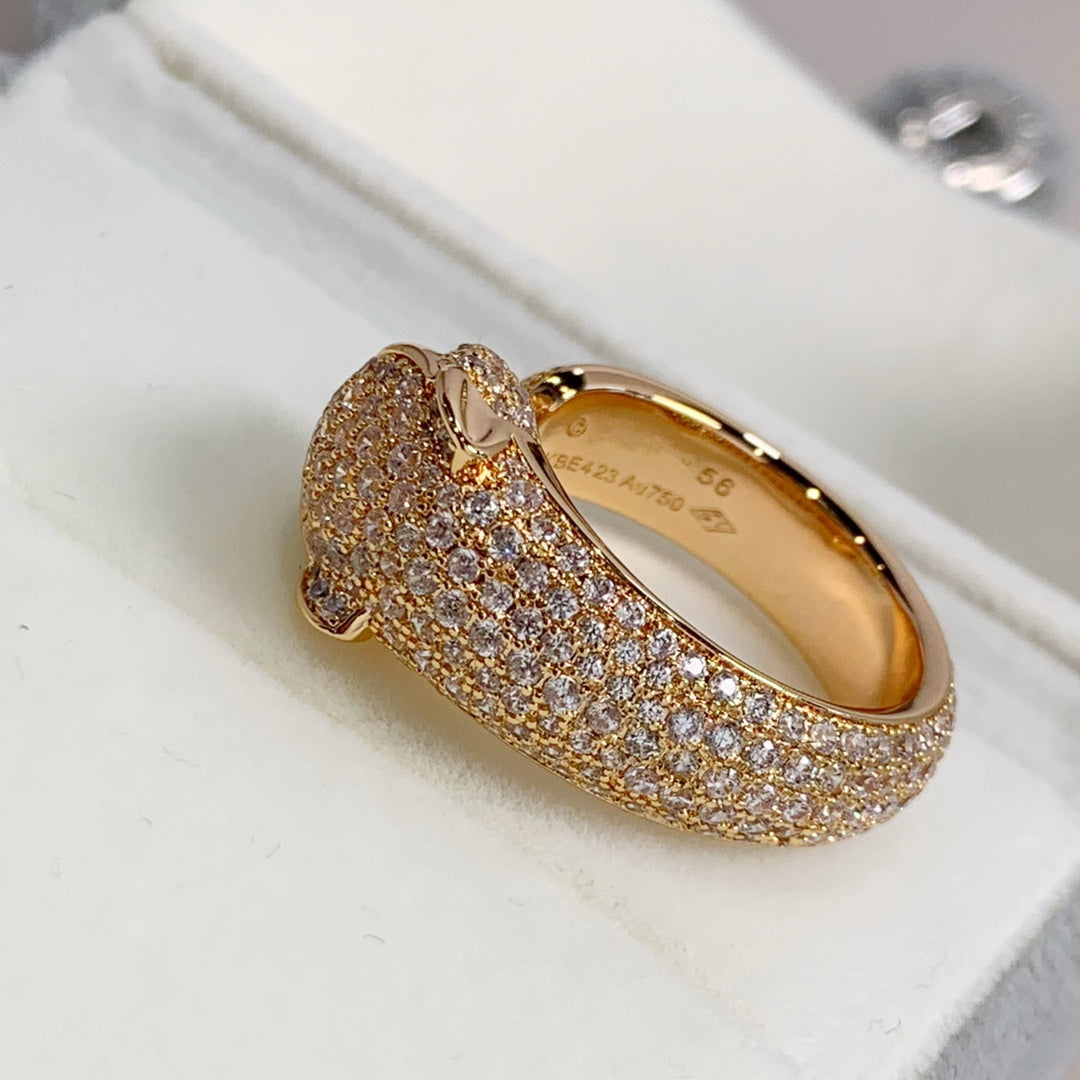 ¡®Twinkle jewelry¡¯PANTHERE PINK GOLD DIAMOND RING