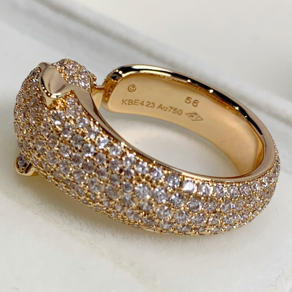 ¡®Twinkle jewelry¡¯PANTHERE PINK GOLD DIAMOND RING