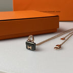 ¡®Twinkle jewelry¡¯CONSTANCE BLACK PEDANT PINK GOLD NECKLACE