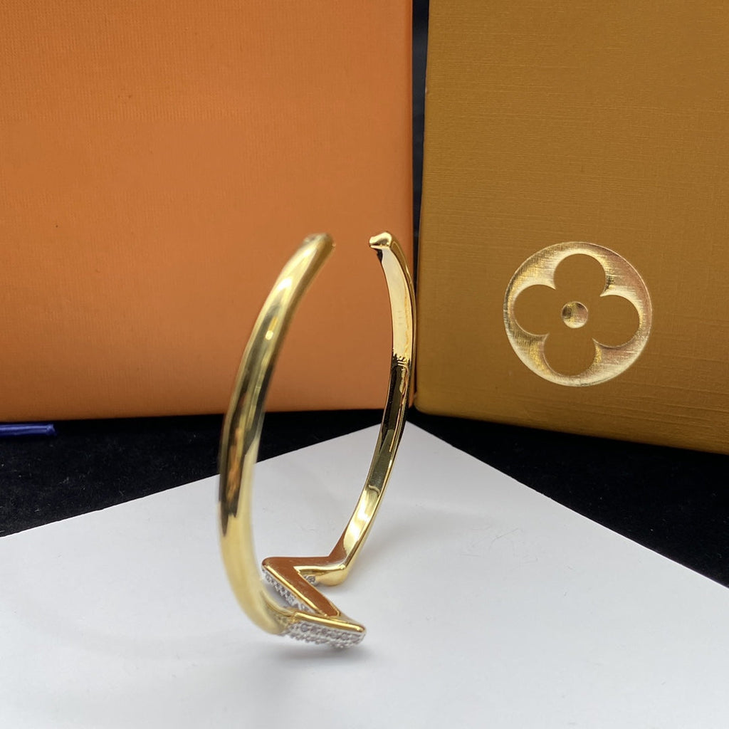 ¡®Twinkle jewelry¡¯VOLTE UPSITE DOWN DIAMOND GOLD OPEN BRACELET
