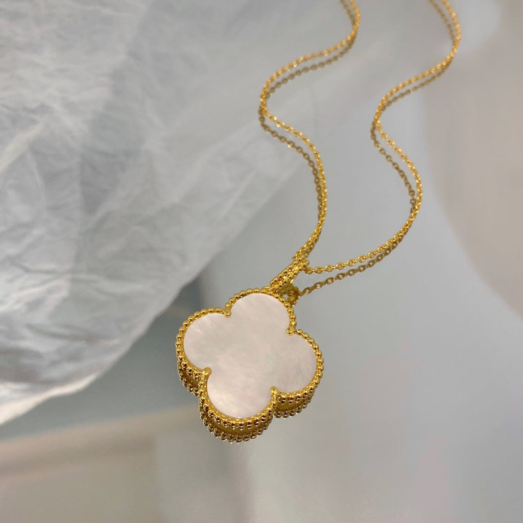 ¡®Twinkle jewelry¡¯CLOVER 25MM MOP LARGE PENDANT NECKLACE