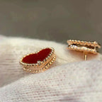 ¡®Twinkle jewelry¡¯HEART CARNELIAN STUD EARRINGS