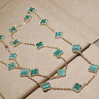 ¡®Twinkle jewelry¡¯CLOVER 20 MOTIFS MALACHITE GOLD