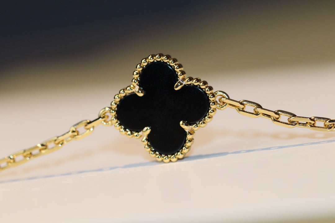 ¡®Twinkle jewelry¡¯CLOVER 20 MOTIFS ONYX ROSE GOLD