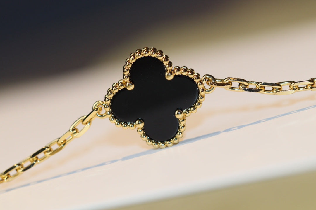 ¡®Twinkle jewelry¡¯CLOVER 20 MOTIFS ONYX ROSE GOLD