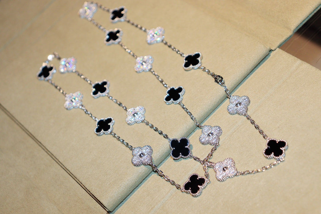 ¡®Twinkle jewelry¡¯CLOVER 20 MOTIFS ONYX DIAMOND SILVER