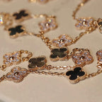¡®Twinkle jewelry¡¯CLOVER 20 MOTIFS DARK MOP DIAMOND  NECKLACE
