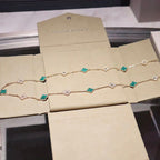 ¡®Twinkle jewelry¡¯CLOVER 20 MOTIFS MALACHITE DIAMOND NECKLACE