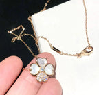 ¡®Twinkle jewelry¡¯CLOVER MOP DIAMOND ROSE GOLD NECKLACE