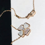 ¡®Twinkle jewelry¡¯CLOVER MOP DIAMOND ROSE GOLD NECKLACE