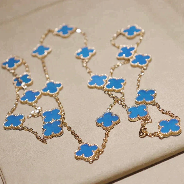 ¡®Twinkle jewelry¡¯CLOVER 20 MOTIFS TURQUOISE GOLD