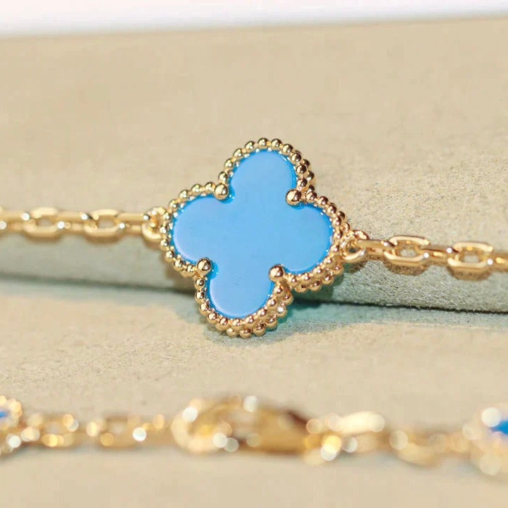 ¡®Twinkle jewelry¡¯CLOVER 20 MOTIFS TURQUOISE GOLD