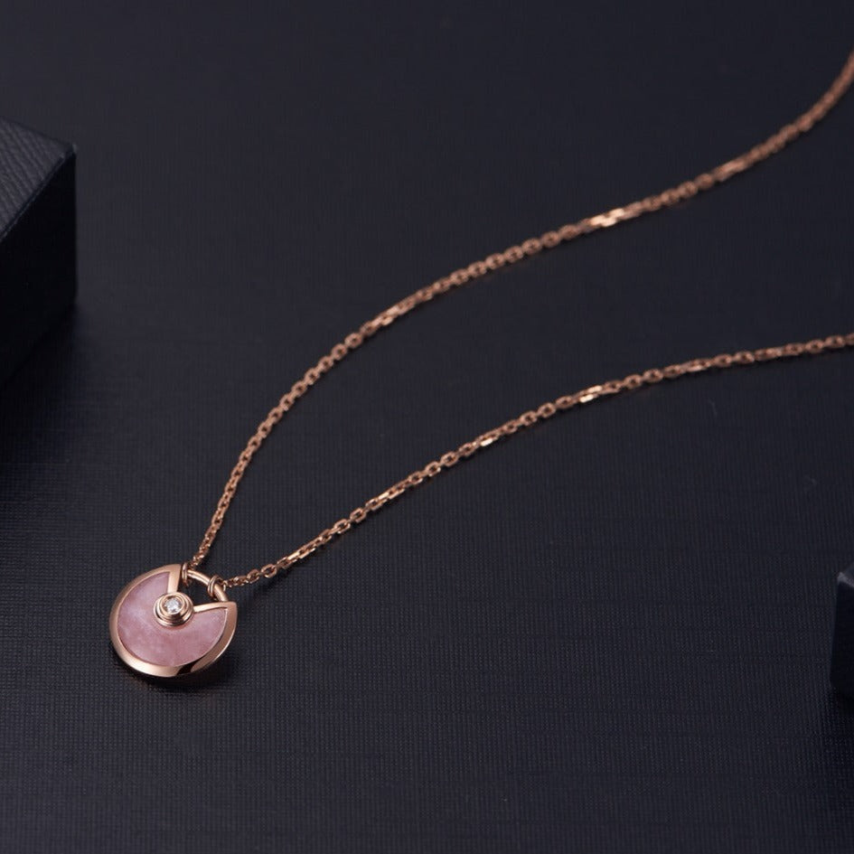 ¡®Twinkle jewelry¡¯AMULETTE ROSE GOLD PINK MOP NECKLACE