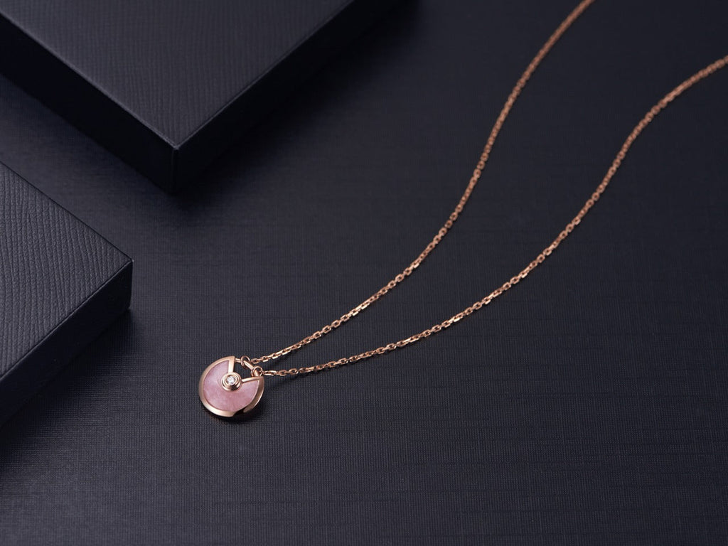 ¡®Twinkle jewelry¡¯AMULETTE ROSE GOLD PINK MOP NECKLACE