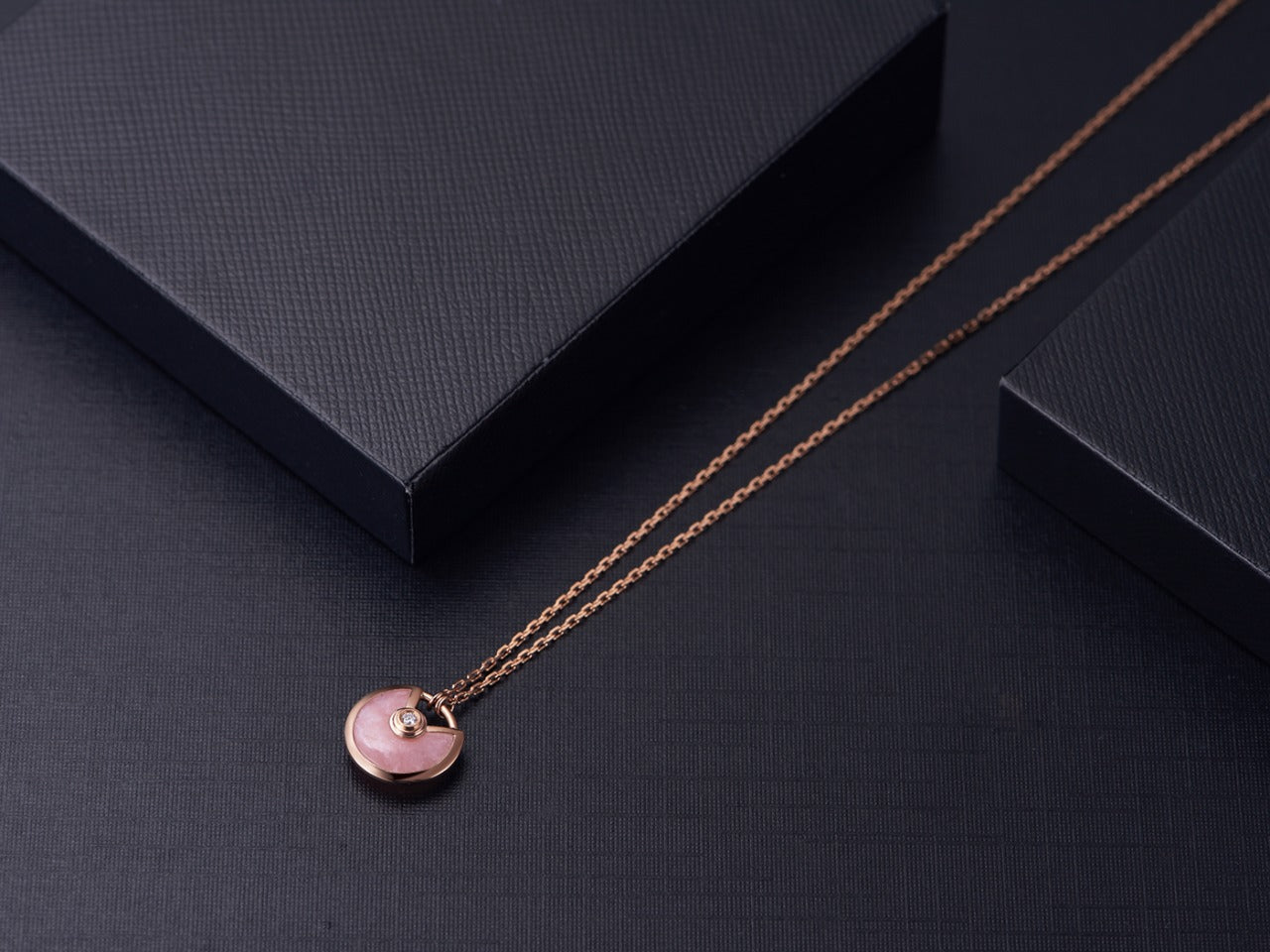 ¡®Twinkle jewelry¡¯AMULETTE ROSE GOLD PINK MOP NECKLACE
