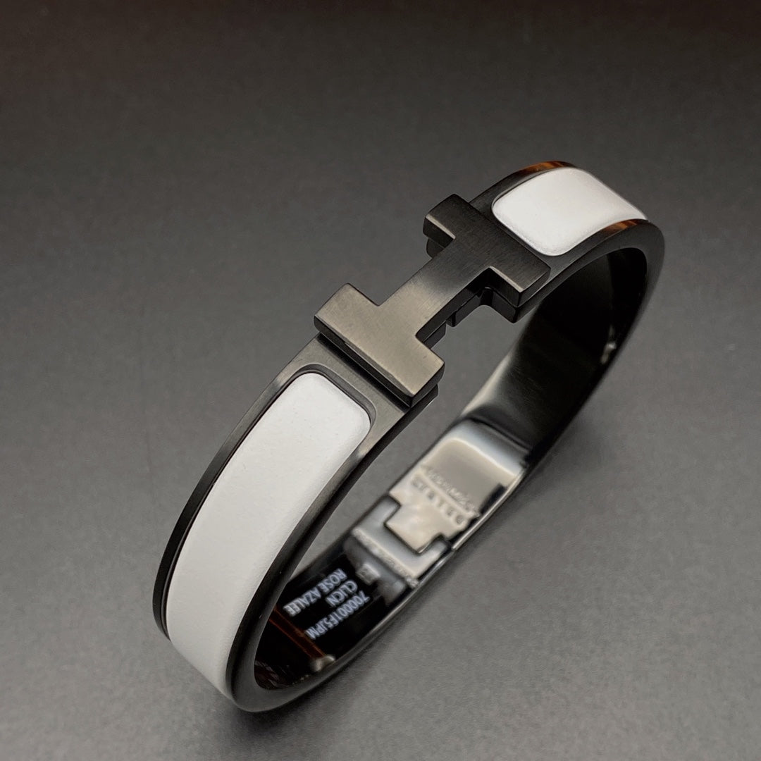 ¡®Twinkle jewelry¡¯H BRACELET 12MM BLACK WHITE CERAMIC