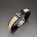 ¡®Twinkle jewelry¡¯H BRACELET 12MM BLACK BEIGE CERAMIC