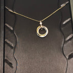 ¡®Twinkle jewelry¡¯TRINITY SILVER GOLD PINK GOLD NECKLACE