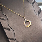 ¡®Twinkle jewelry¡¯TRINITY SILVER GOLD PINK GOLD NECKLACE