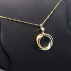 ¡®Twinkle jewelry¡¯TRINITY SILVER GOLD PINK GOLD NECKLACE