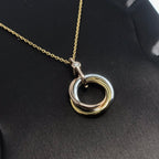 ¡®Twinkle jewelry¡¯TRINITY SILVER GOLD PINK GOLD NECKLACE