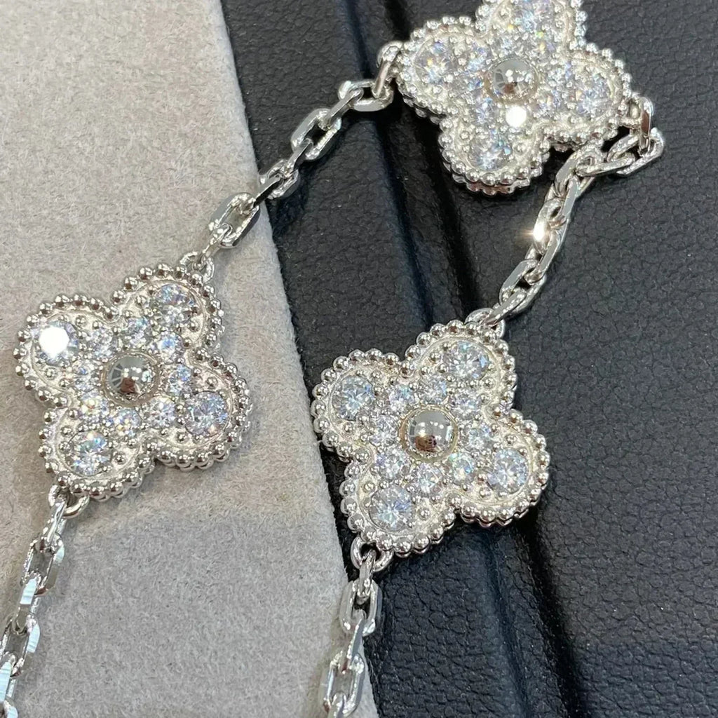 [Twinkle jewelry] New  CLOVER 5 MOTIF FULL DIAMOND BRACELET COLLECTION