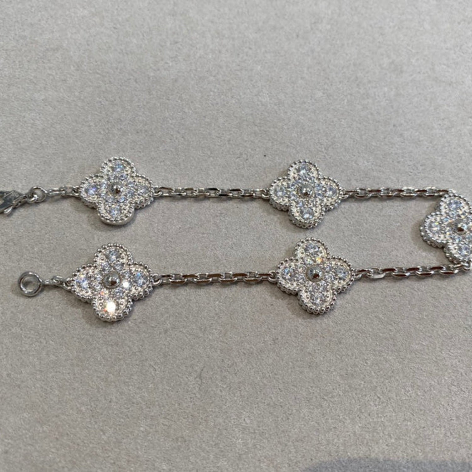 [Twinkle jewelry] New  CLOVER 5 MOTIF FULL DIAMOND BRACELET COLLECTION