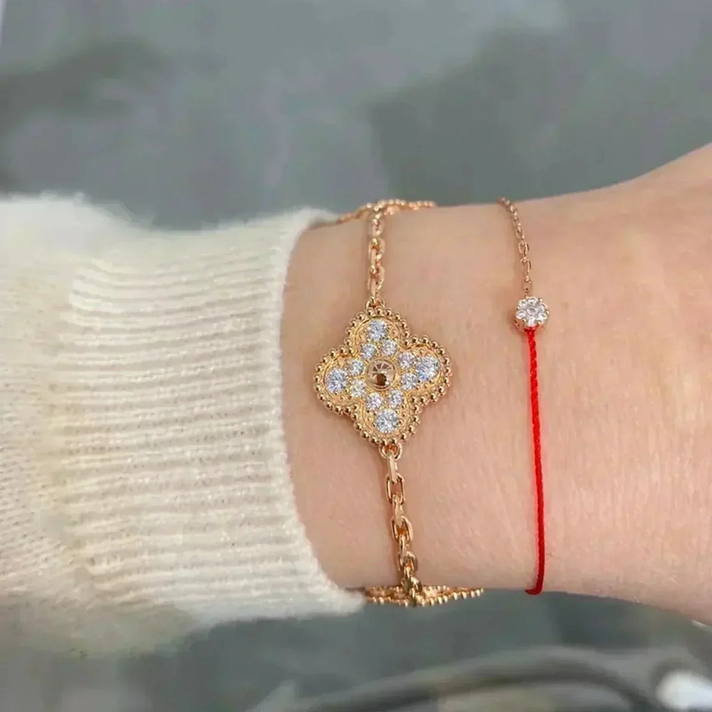 [Twinkle jewelry] New  CLOVER 5 MOTIF FULL DIAMOND BRACELET COLLECTION
