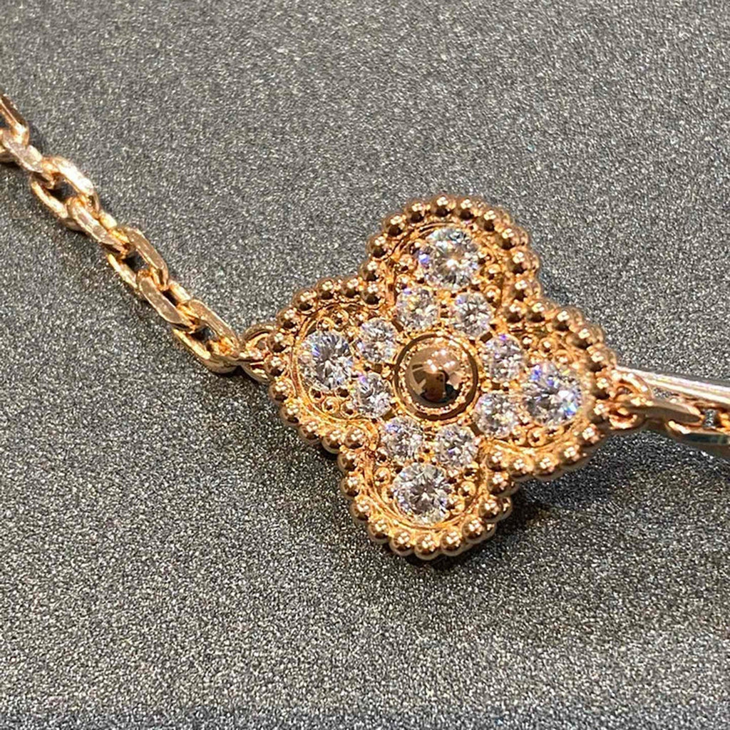 [Twinkle jewelry] New  CLOVER 5 MOTIF FULL DIAMOND BRACELET COLLECTION