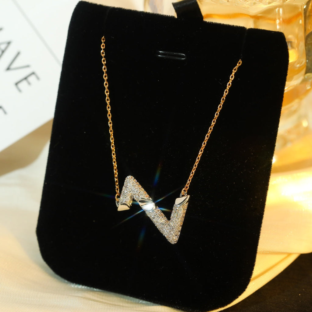 ¡®Twinkle jewelry¡¯VOLT SILVER DIAMOND PEDANT NECKLACE