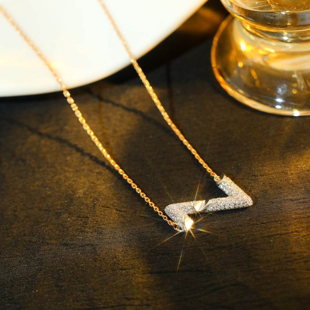 ¡®Twinkle jewelry¡¯VOLT SILVER DIAMOND PEDANT NECKLACE