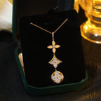 ¡®Twinkle jewelry¡¯STAR AND SUN DIAMOND PINK GOLD NECKLACE