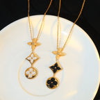 ¡®Twinkle jewelry¡¯STAR AND SUN ONYX PINK GOLD NECKLACE