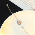 ¡®Twinkle jewelry¡¯SUN MOTIF PINK MOP SILVER BRACELET