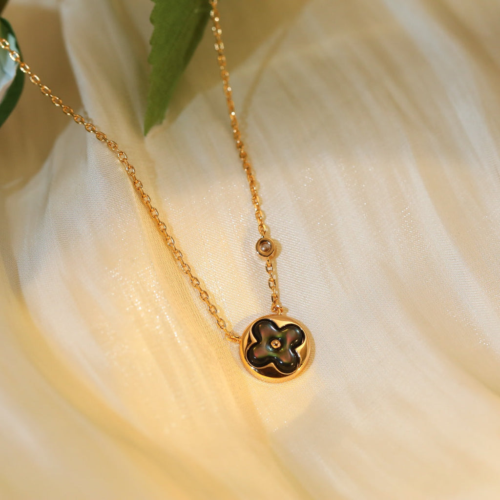 ¡®Twinkle jewelry¡¯SUN PEDANT PINK GOLD 1 DIAMOND NECKLACE