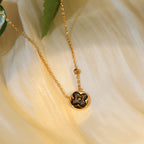 ¡®Twinkle jewelry¡¯SUN PEDANT PINK GOLD 1 DIAMOND NECKLACE
