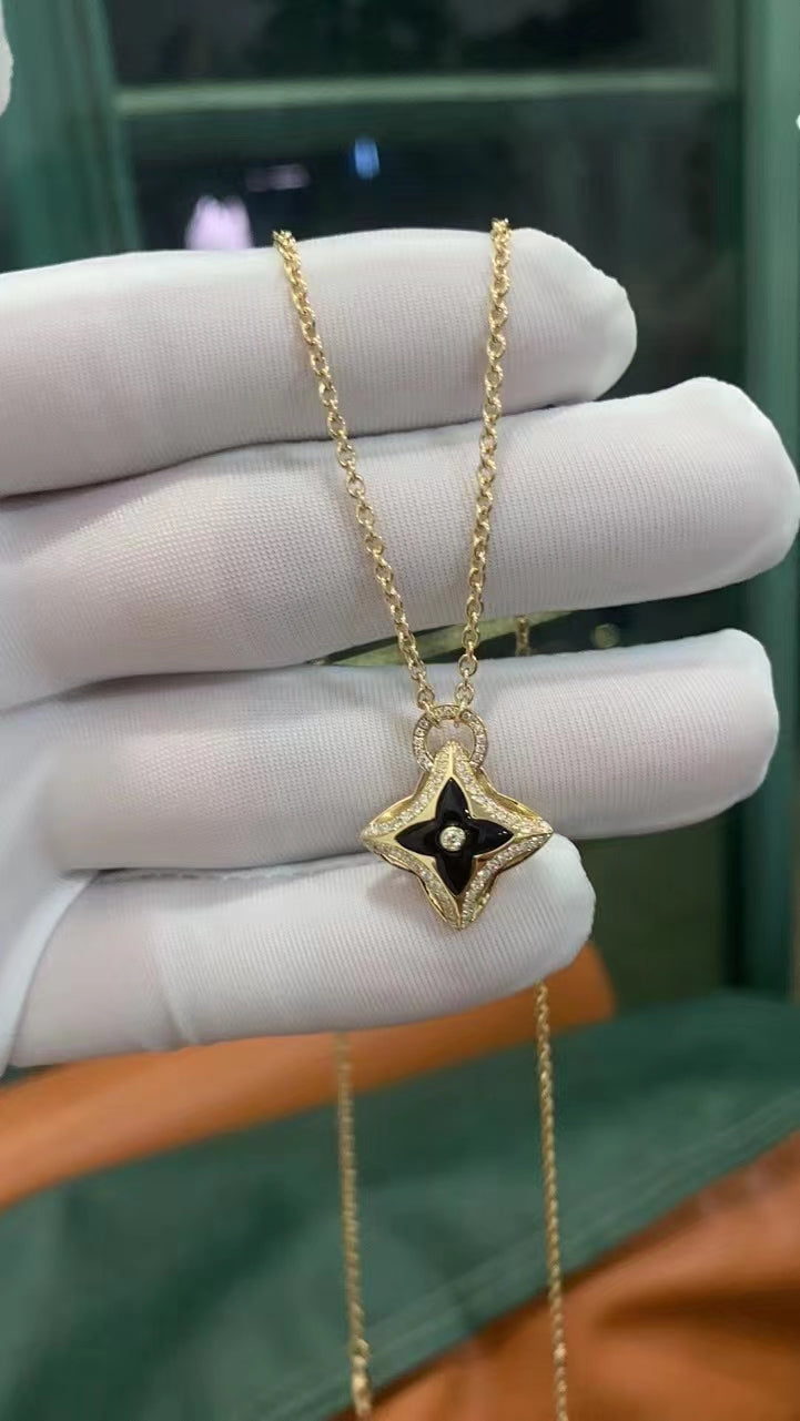 ¡®Twinkle jewelry¡¯STAR PEDANT PINK GOLD DIAMOND NECKLACE