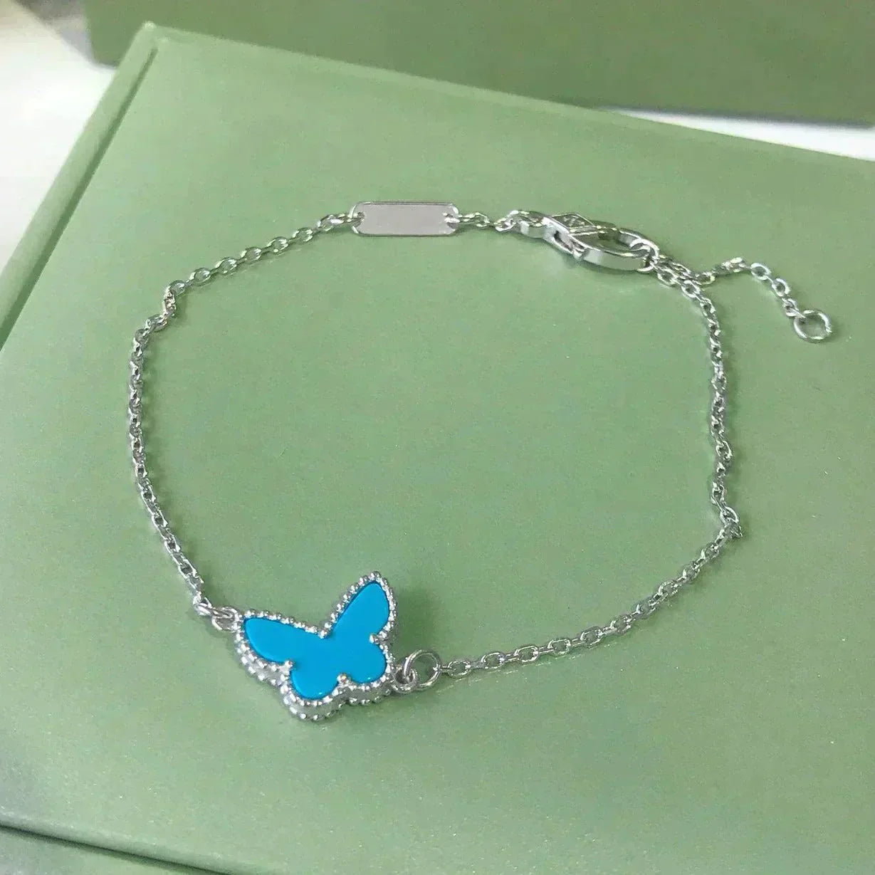 ¡®Twinkle jewelry¡¯BUTTERFLY TURQUOISE BUTTERFLY BRACELET SILVER