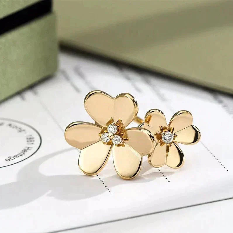 ¡®Twinkle jewelry¡¯CLOVER COMOS GOLD DIAMOND RING