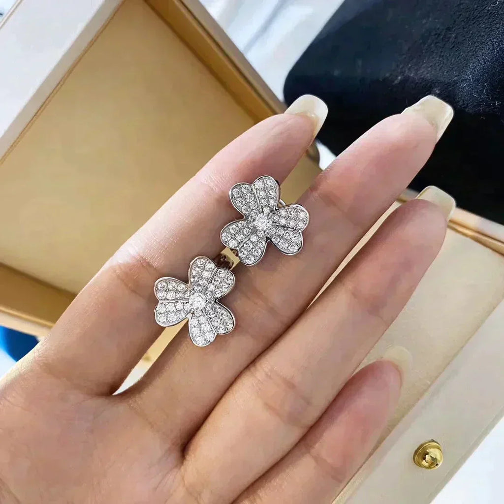 ¡®Twinkle jewelry¡¯CLOVER COMOS DIAMOND EARRINGS SILVER