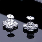 ¡®Twinkle jewelry¡¯CLOVER 1 MOTIFS DIAMOND STUD EARRINGS SILVER
