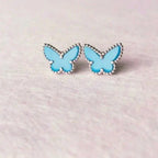 ¡®Twinkle jewelry¡¯BUTTERFLY TURQUOISE EARRINGS SILVER