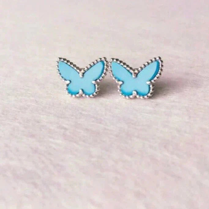 ¡®Twinkle jewelry¡¯BUTTERFLY TURQUOISE EARRINGS SILVER