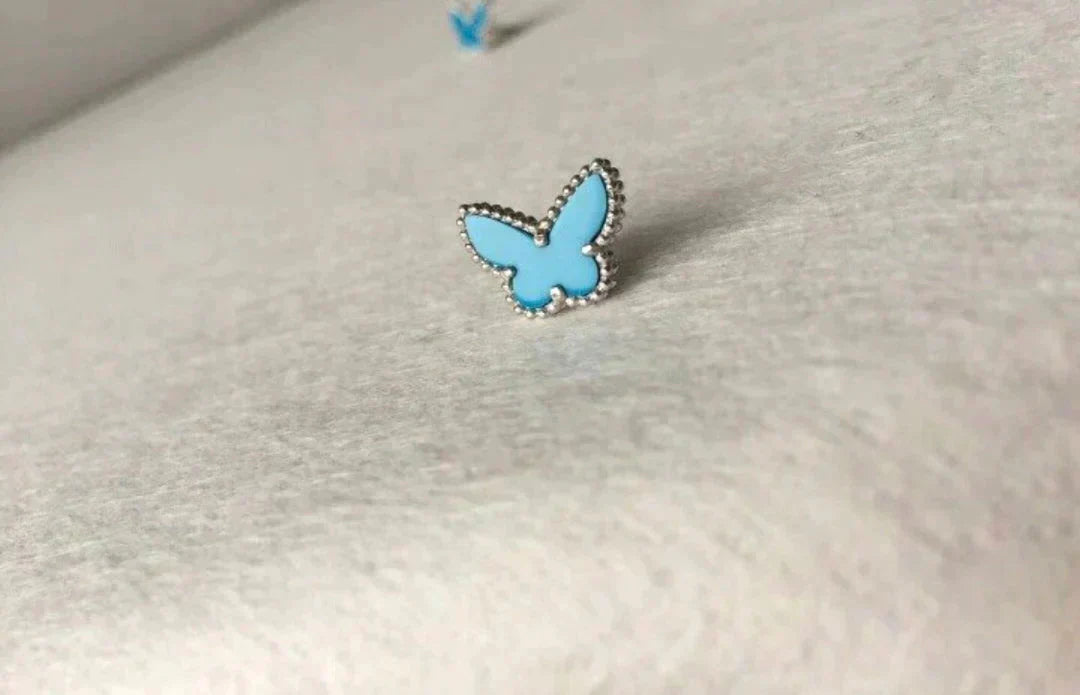 ¡®Twinkle jewelry¡¯BUTTERFLY TURQUOISE EARRINGS SILVER